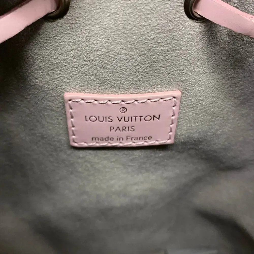 Louis Vuitton Nano Noe Epi Shoulder Bag M42502 Pink Blue Light Pink